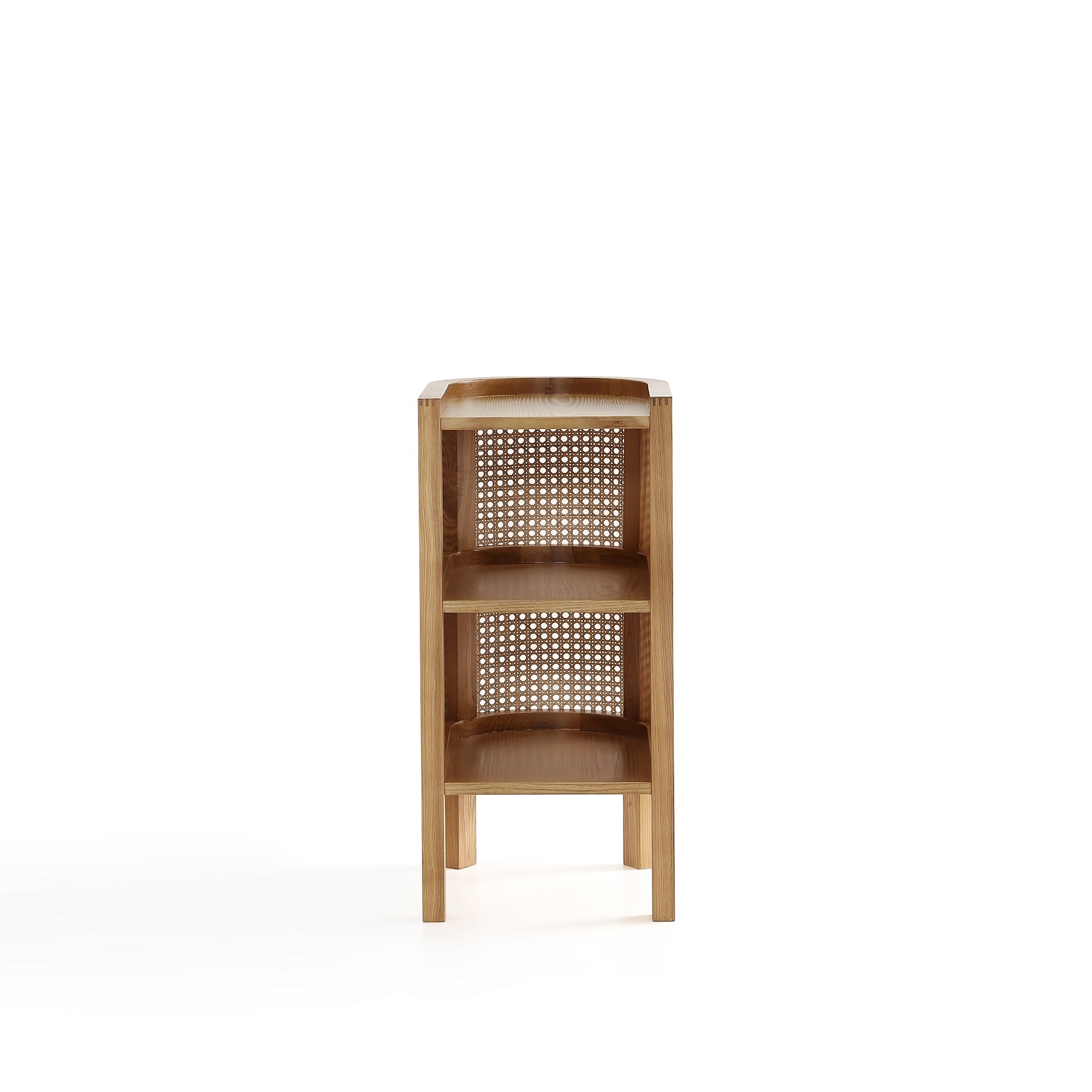 Manhattan Comfort, Versailles End Table in Nature Cane, Width 11.81 in, Height 24.41 in, Depth 15.94 in, Model# NSCA01